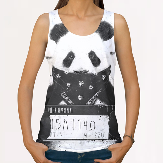 Bad panda All Over Print Tanks by Balazs Solti