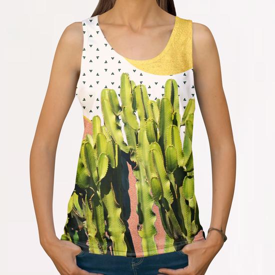 Cactus Dream All Over Print Tanks by Uma Gokhale