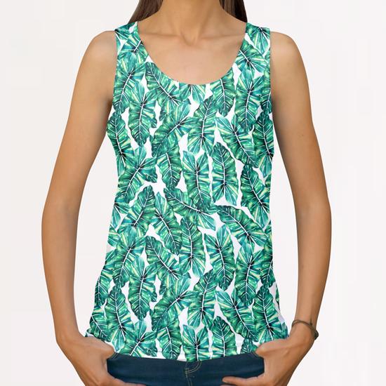 Leafy Wonder V2 All Over Print Tanks by Uma Gokhale