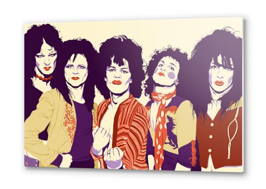 NEW YORK DOLLS Metal prints by Francis le Gaucher