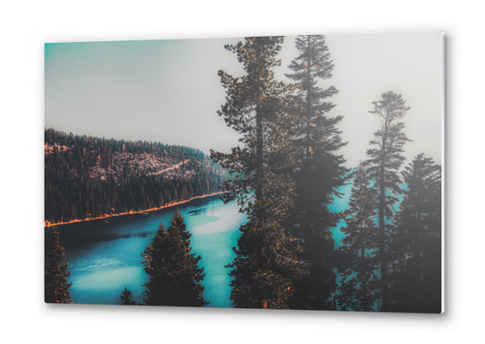 Lake view at Lake Tahoe Emerald Bay California USA Metal prints by Timmy333