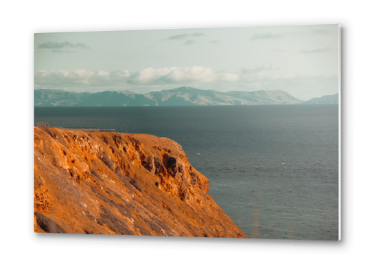 Ocean and mountains scenic at Rancho Palos Verdes California USA Metal prints by Timmy333