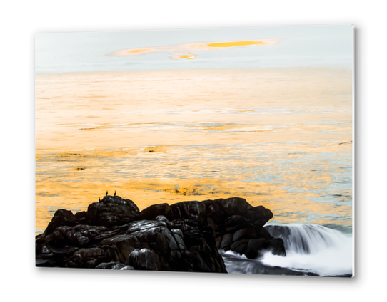 sunset sky with ocean view at Big Sur, highway 1, California, USA Metal prints by Timmy333