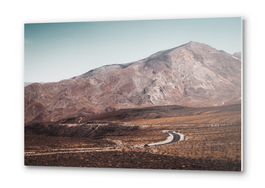 Desert with mountain scenic at Death Valley national park California USA Metal prints by Timmy333