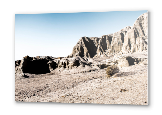 mountains desert with blue sky at Red Rock Canyon state park, California, USA Metal prints by Timmy333