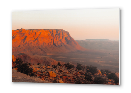 Summer desert with mountain view in Utah USA Metal prints by Timmy333