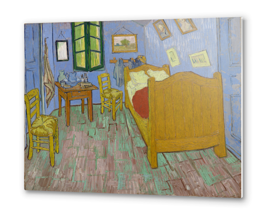 The Bedroom Metal prints by Vincent Van Gogh