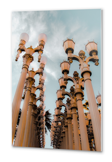 Urban Light LACMA Los Angeles California USA with blue sky Metal prints by Timmy333