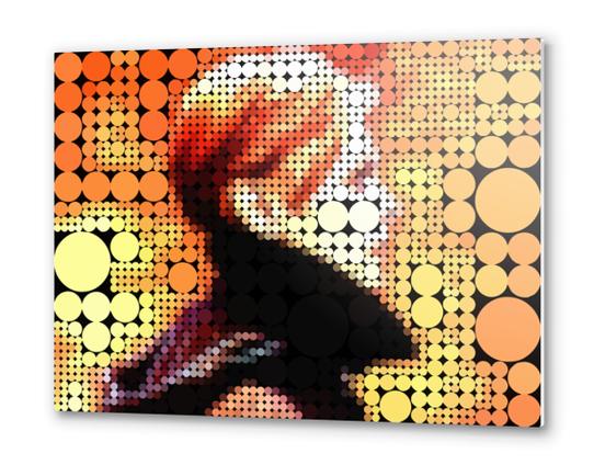 Bowie Low Abstract Metal prints by Louis Loizou