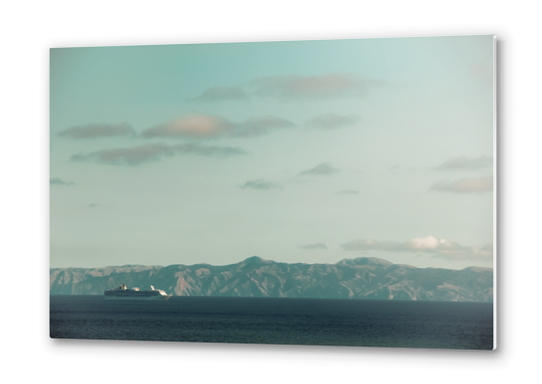 Ocean and mountains at Rancho Palos Verdes California USA Metal prints by Timmy333