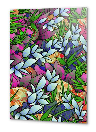 Floral Abstract Artwork G464 Metal prints by MedusArt