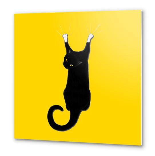 Hang Cat Metal prints by Tummeow