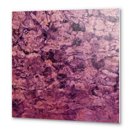 psychedelic grunge painting abstract texture in pink Metal prints by Timmy333