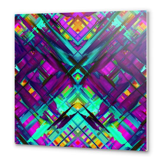 Colorful digital art splashing G472 Metal prints by MedusArt