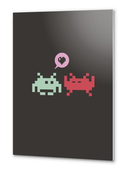 Pixel Love Metal prints by Alex Xela