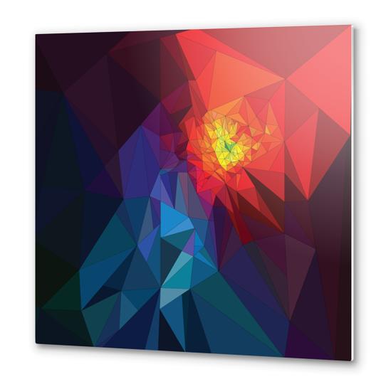 Colorful Triangles Metal prints by PIEL Design