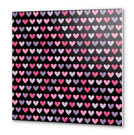 Cute Hearts Metal prints by Amir Faysal