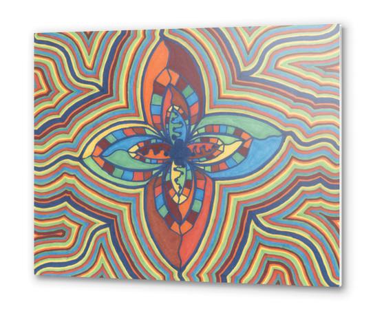 Zany Flower Metal prints by ShinyJill