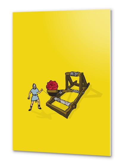 Love-catapult Metal prints by Alex Xela