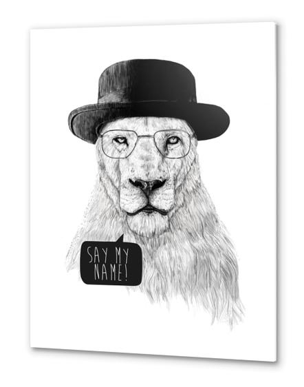 Say my name Metal prints by Balazs Solti