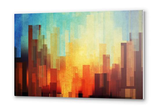 Urban Sunset Metal prints by DejaReve