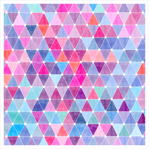 Colorful Geometric II Art Print by Amir Faysal