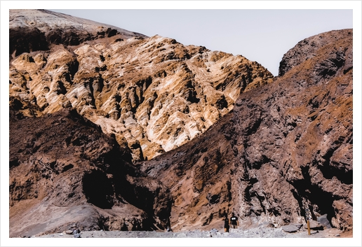 Desert mountain at Death Valley national park, California, USA Art Print by Timmy333