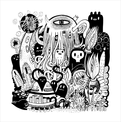 Big Garden  Art Print by Exit Man