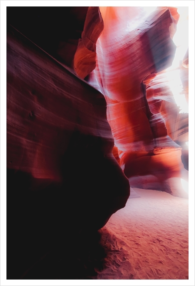 Sandstone cave abstract at Antelope Canyon Arizona USA Art Print by Timmy333