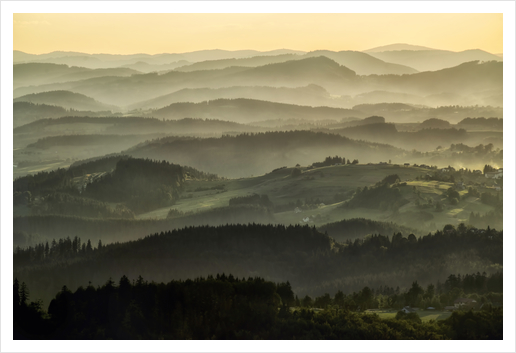 Lazy afternoon in Beskidy Art Print by Jarek Blaminsky