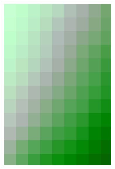 geometric pixel square pattern abstract background in green Art Print by Timmy333