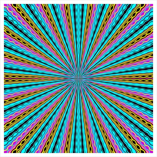 blue pink yellow and black abstract pattern background Art Print by Timmy333