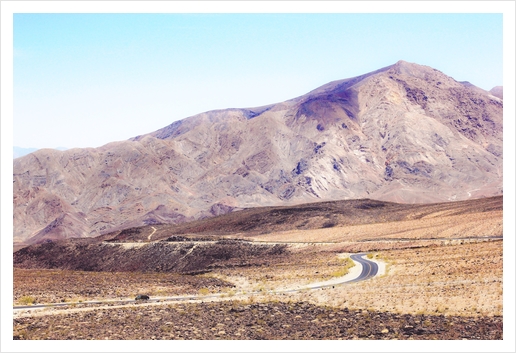 road in the middle of the desert at Death Valley national park, USA Art Print by Timmy333