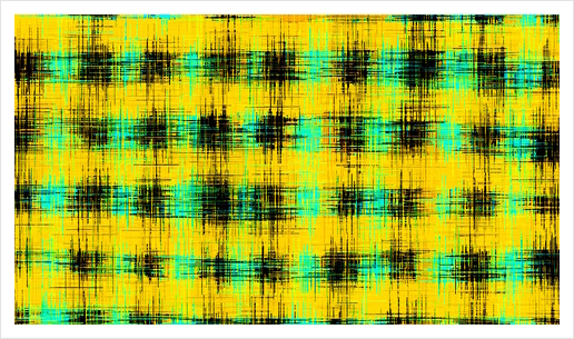 yellow green and black painting texture background Art Print by Timmy333