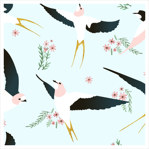 Birds Art Print by Uma Gokhale