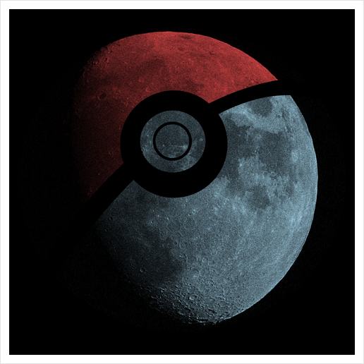 Poke Moon Art Print by Tobias Fonseca