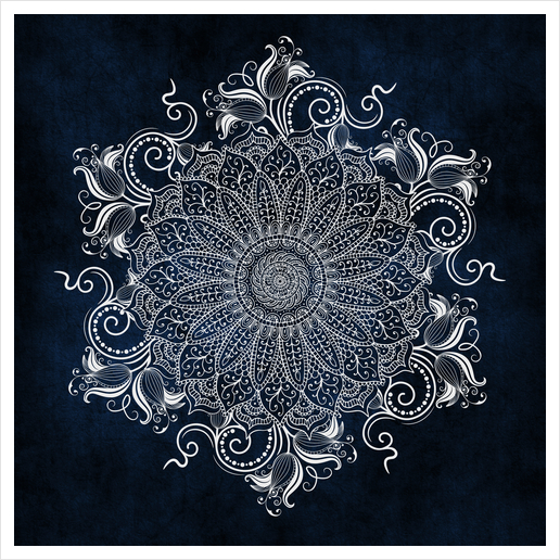 Mandala - Artic Art Print by aleibanez