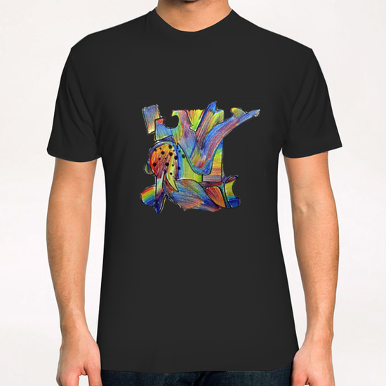 Foule multicolore T-Shirt by Denis Chobelet