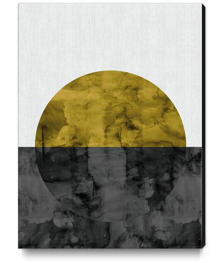 Geometric landscape watercolor II Canvas Print by Vitor Costa