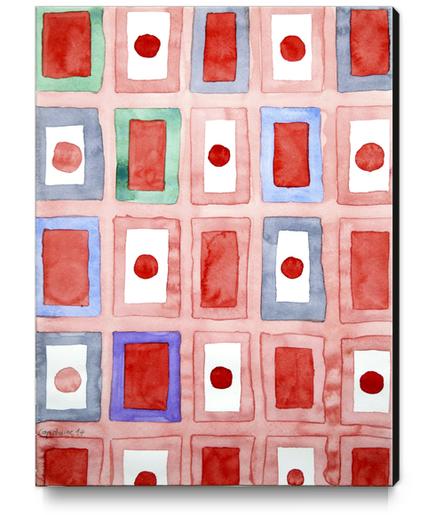 Japanese Flags Pattern Canvas Print by Heidi Capitaine