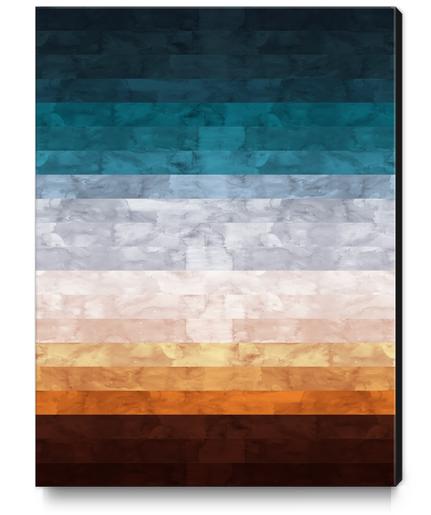 Minimalist landscape watercolor Canvas Print by Vitor Costa