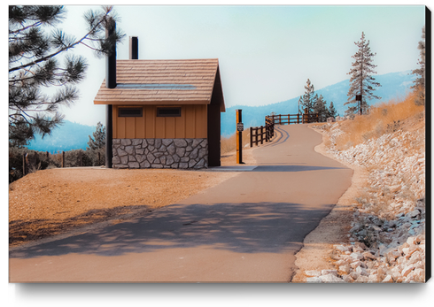 walkway with beautiful scenic at Lake Tahoe Nevada USA Canvas Print by Timmy333