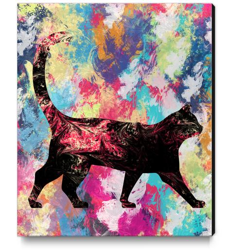 Abstract Cat Canvas Print by Amir Faysal