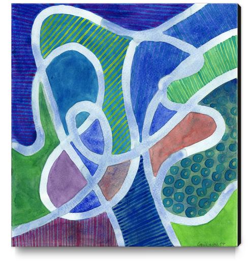 Curved Paths Canvas Print by Heidi Capitaine