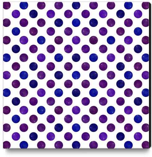 Watercolor Polka Dots  X 0.3 Canvas Print by Amir Faysal