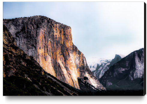 mountain view with blue sky at Yosemite national park, California, USA Canvas Print by Timmy333