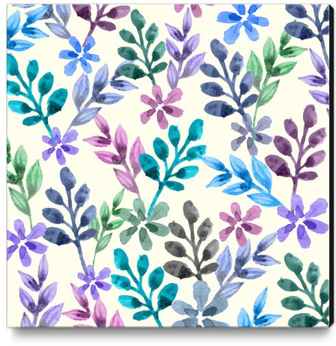 Watercolor Floral X 0.2 Canvas Print by Amir Faysal