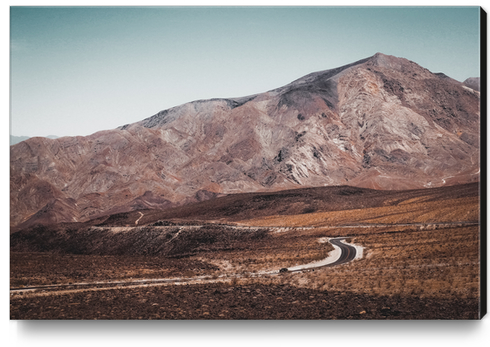 Desert with mountain scenic at Death Valley national park California USA Canvas Print by Timmy333