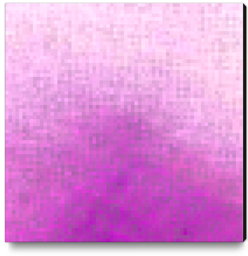 graphic design geometric pixel square pattern abstract in purple pink Canvas Print by Timmy333