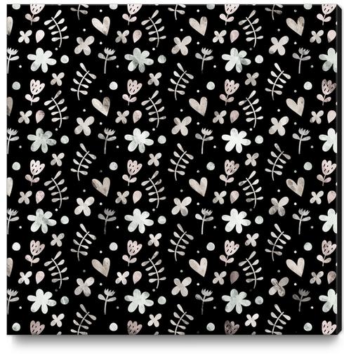 LOVELY FLORAL PATTERN X 0.15 Canvas Print by Amir Faysal